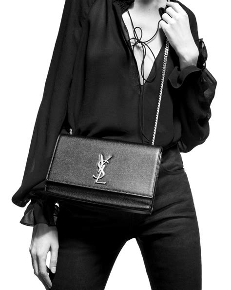 ysl kate medium gray black|ysl kate medium black.